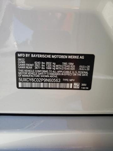 5UXCY6C02P9N60563 - 2023 BMW X6 XDRIVE40I WHITE photo 14