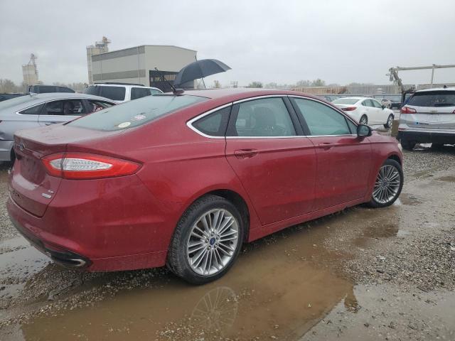 3FA6P0H9XER291225 - 2014 FORD FUSION SE RED photo 3