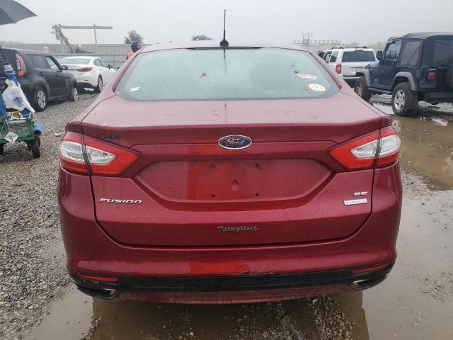 3FA6P0H9XER291225 - 2014 FORD FUSION SE RED photo 6