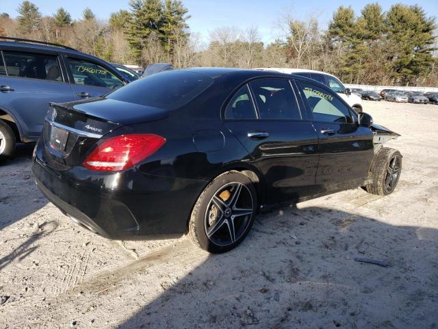 55SWF4KB3JU269433 - 2018 MERCEDES-BENZ C 300 4MATIC BLACK photo 3