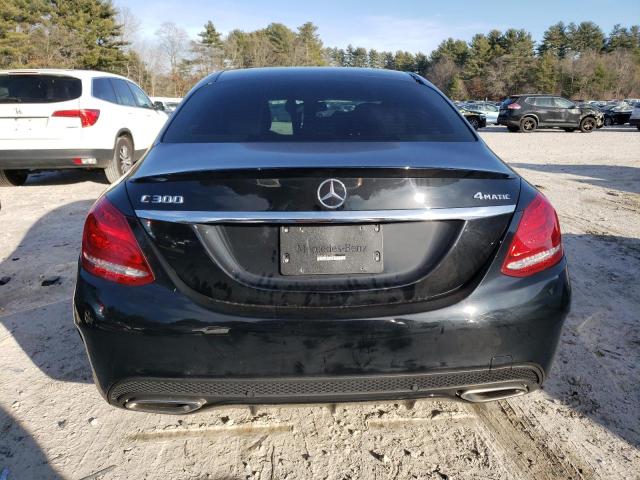 55SWF4KB3JU269433 - 2018 MERCEDES-BENZ C 300 4MATIC BLACK photo 6