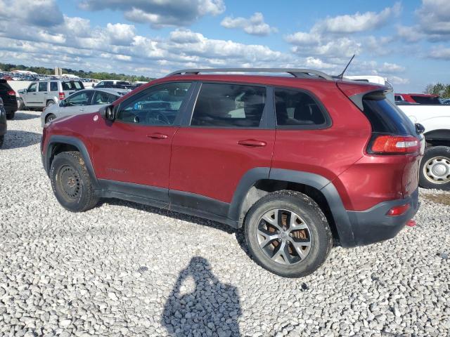 1C4PJMBB1EW132397 - 2014 JEEP CHEROKEE TRAILHAWK BURGUNDY photo 2