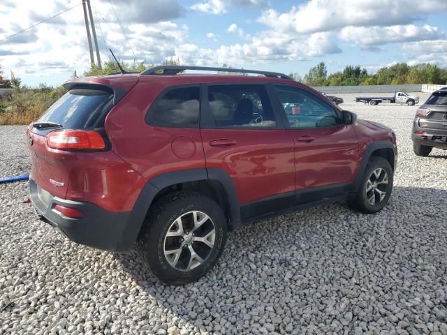 1C4PJMBB1EW132397 - 2014 JEEP CHEROKEE TRAILHAWK BURGUNDY photo 3