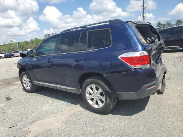 5TDZK3EH5DS116220 - 2013 TOYOTA HIGHLANDER BASE BLUE photo 2