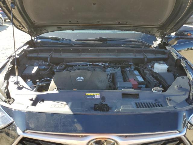 5TDGZRAHXMS518309 - 2021 TOYOTA HIGHLANDER XLE BLACK photo 12