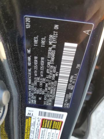 5TDGZRAHXMS518309 - 2021 TOYOTA HIGHLANDER XLE BLACK photo 13