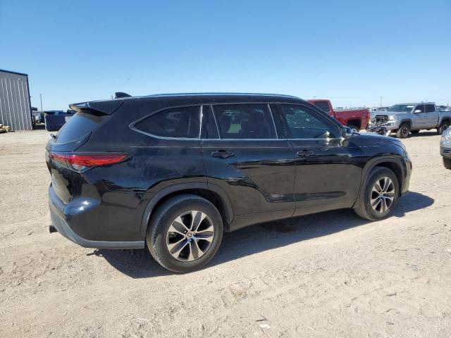 5TDGZRAHXMS518309 - 2021 TOYOTA HIGHLANDER XLE BLACK photo 3