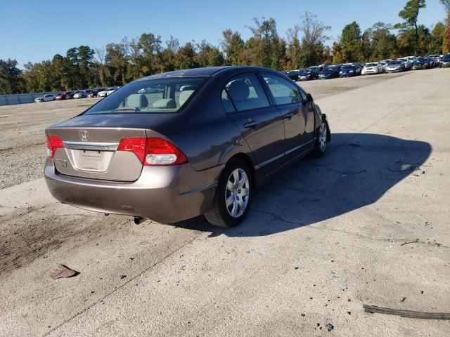 2HGFA1F54AH567312 - 2010 HONDA CIVIC LX TAN photo 3