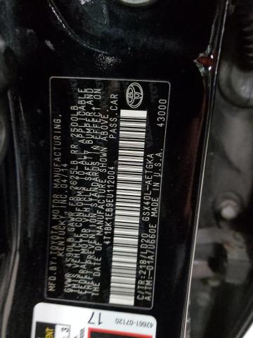 4T1BK1EB9EU112004 - 2014 TOYOTA AVALON BASE 黑色 照片 12