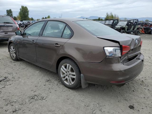 3VW2K7AJ6FM212715 - 2015 VOLKSWAGEN JETTA BASE BROWN photo 2