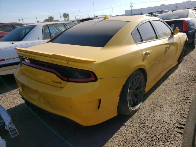 2C3CDXL96HH581083 - 2017 DODGE CHARGER SRT HELLCAT YELLOW photo 3