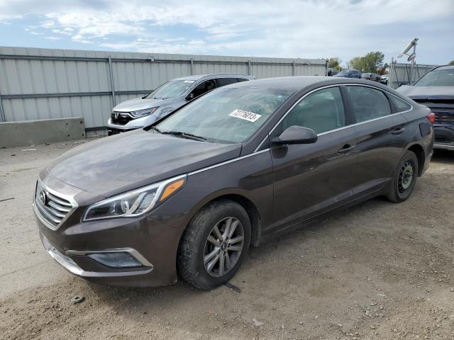 5NPE24AF4HH476664 - 2017 HYUNDAI SONATA SE GRAY photo 1