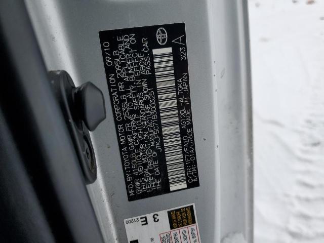 JTKJF5C71B3003251 - 2011 TOYOTA SCION TC Gümüş foto 12