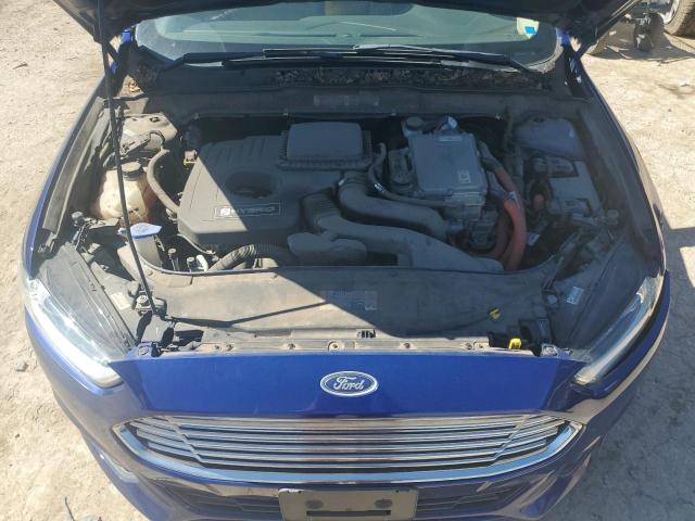 3FA6P0LU0DR379100 - 2013 FORD FUSION SE HYBRID BLUE photo 11