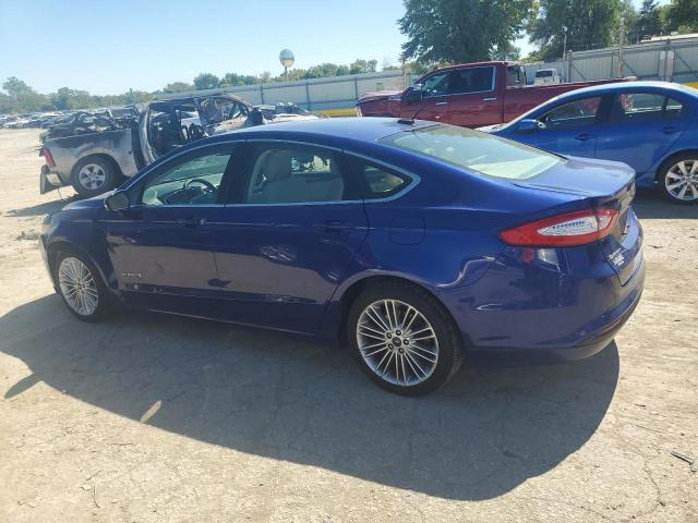 3FA6P0LU0DR379100 - 2013 FORD FUSION SE HYBRID BLUE photo 2