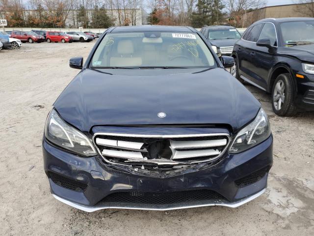 WDDHF8JB5EA849256 - 2014 MERCEDES-BENZ E 350 4MAT BLUE photo 5