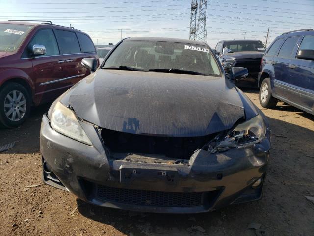 JTHCF5C21B5051243 - 2011 LEXUS IS 250 GRAY photo 5