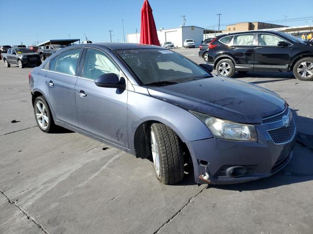 1G1PE5SB3D7287397 - 2013 CHEVROLET CRUZE LT BLUE photo 4