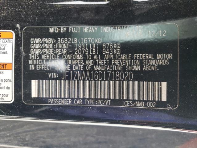 JF1ZNAA16D1718020 - 2013 TOYOTA SCION FR-S 黑色 照片 12