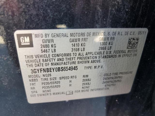 3GYFNBEY0BS654945 - 2011 CADILLAC SRX PERFORMANCE COLLECTION Қара фото 13