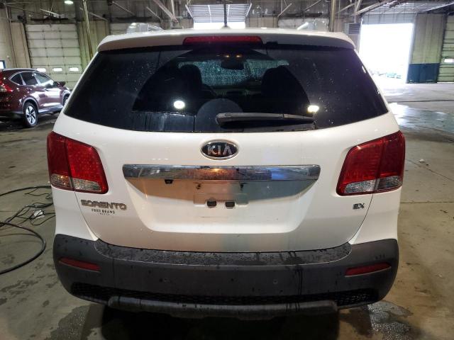 5XYKUDA67DG374807 - 2013 KIA SORENTO EX WHITE photo 6