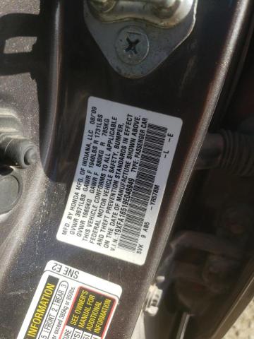 19XFA16519E048949 - 2009 HONDA CIVIC LX GRAY photo 12