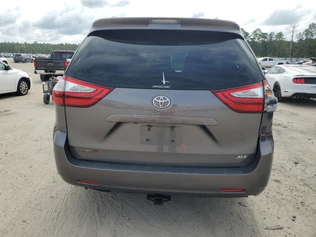 5TDYK3DC9FS551648 - 2015 TOYOTA SIENNA XLE GRAY photo 6