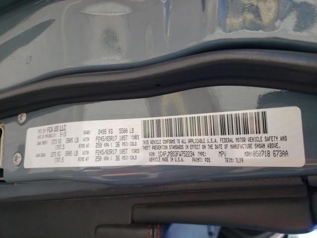 1C4PJMBS3FW752234 - 2015 JEEP CHEROKEE TRAILHAWK Gümüş foto 14