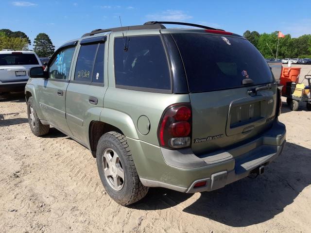 1GNDS13S532396506 - 2003 CHEVROLET TRAILBLAZE GREEN photo 3