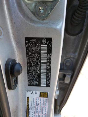 JTDKBRFU4G3004613 - 2016 TOYOTA PRIUS SILVER photo 12