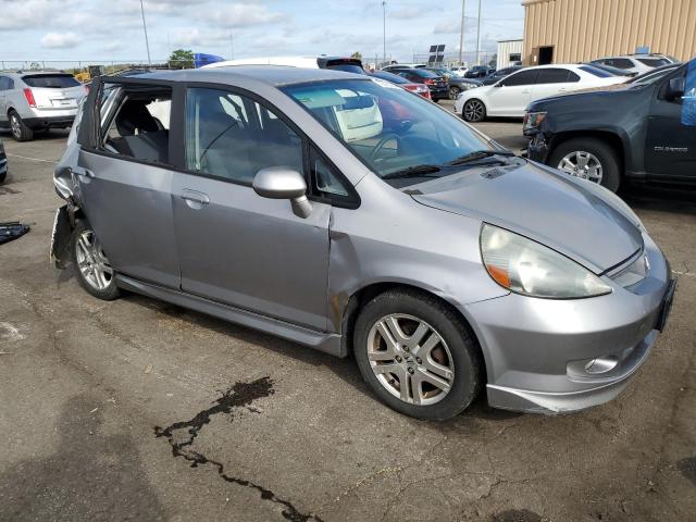 JHMGD38637S059358 - 2007 HONDA FIT S GRAY photo 4