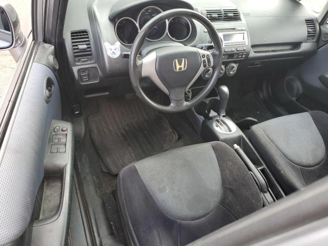 JHMGD38637S059358 - 2007 HONDA FIT S GRAY photo 8
