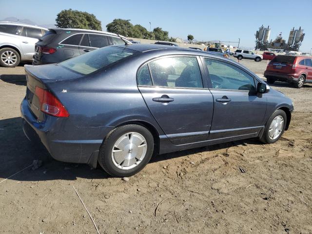 JHMFA36276S024339 - 2006 HONDA CIVIC HYBRID BLUE photo 3