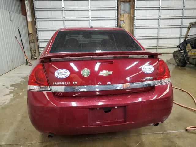 2G1WC57M691138451 - 2009 CHEVROLET IMPALA 2LT RED photo 6