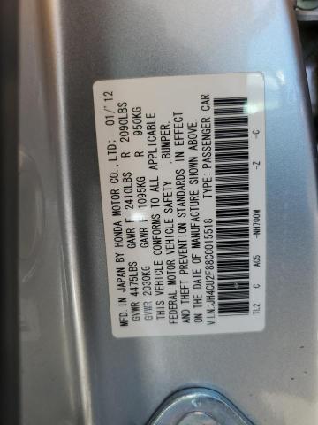 JH4CU2F88CC015518 - 2012 ACURA TSX SE SILVER photo 12