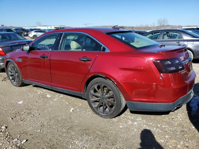 1FAHP2F83EG108883 - 2014 FORD TAURUS LIMITED RED photo 2