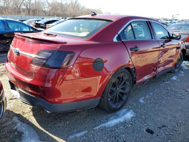 1FAHP2F83EG108883 - 2014 FORD TAURUS LIMITED RED photo 3