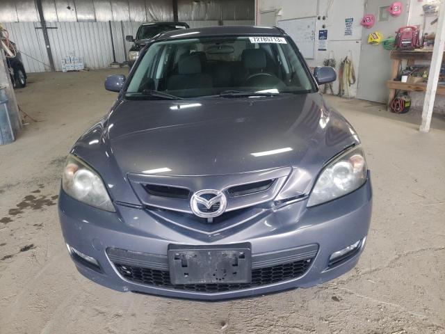 JM1BK343481853564 - 2008 MAZDA 3 HATCHBACK GRAY photo 5