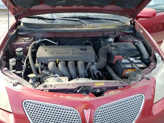 5Y2SL638X5Z412546 - 2005 PONTIAC VIBE RED photo 12