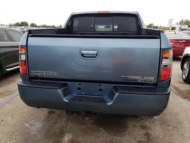 2HJYK163X7H513276 - 2007 HONDA RIDGELINE RTX TEAL photo 6