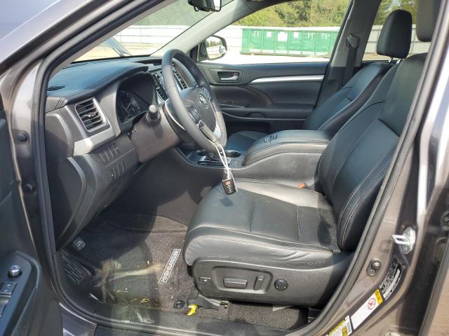 5TDKKRFH2FS113071 - 2015 TOYOTA HIGHLANDER XLE GRAY photo 7