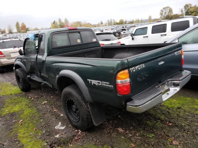 5TESN92N24Z334222 - 2004 TOYOTA TACOMA XTRACAB PRERUNNER მწვანე ფოტო 2