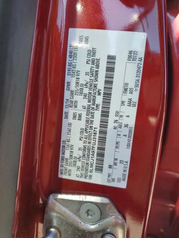 5LMCJ1A97FUJ31871 - 2015 LINCOLN MKC RED photo 12