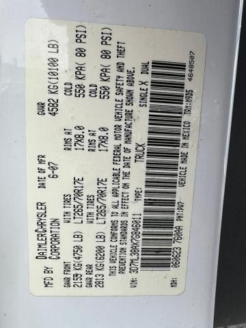 3D7ML38AX7G846011 - 2007 DODGE RAM 3500 ST WHITE photo 10