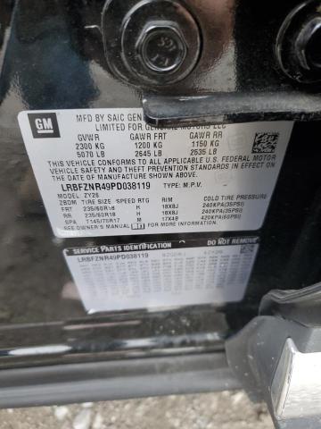 LRBFZNR49PD038119 - 2023 BUICK ENVISION ESSENCE შავი ფოტო 13