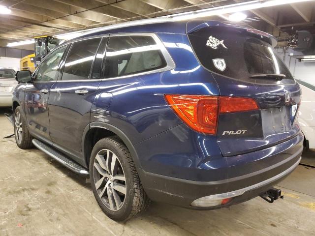 5FNYF6H07JB023268 - 2018 HONDA PILOT ELITE BLUE photo 2