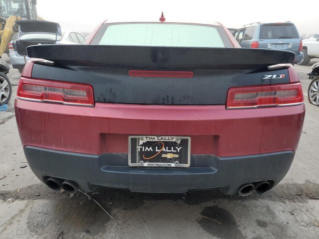 2G1FL1EP0F9800463 - 2015 CHEVROLET CAMARO ZL1 RED photo 6