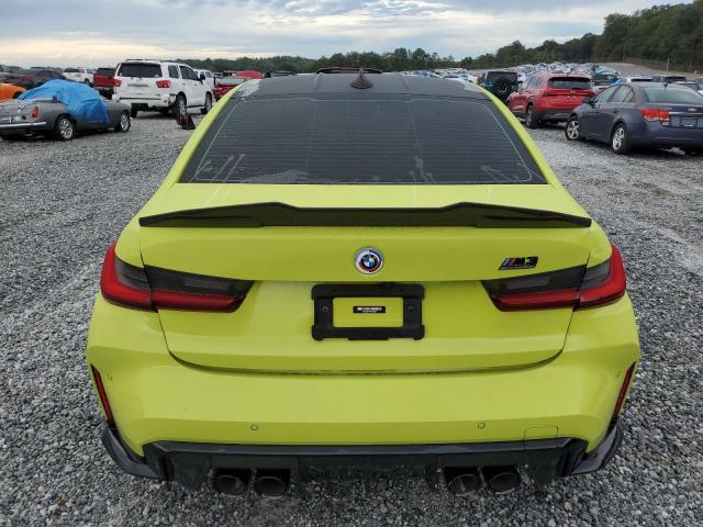 WBS33AY06NFL98827 - 2022 BMW M3 COMPETITION YELLOW photo 6