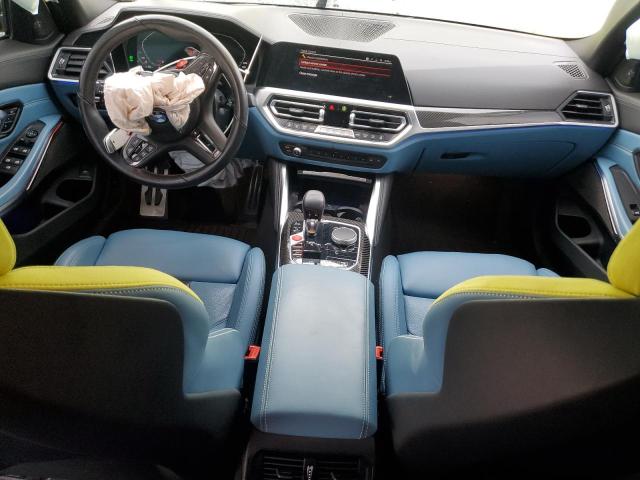 WBS33AY06NFL98827 - 2022 BMW M3 COMPETITION YELLOW photo 8