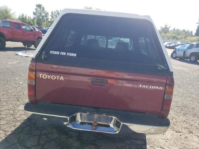 4TANL42N1WZ114926 - 1998 TOYOTA TACOMA BURGUNDY photo 6